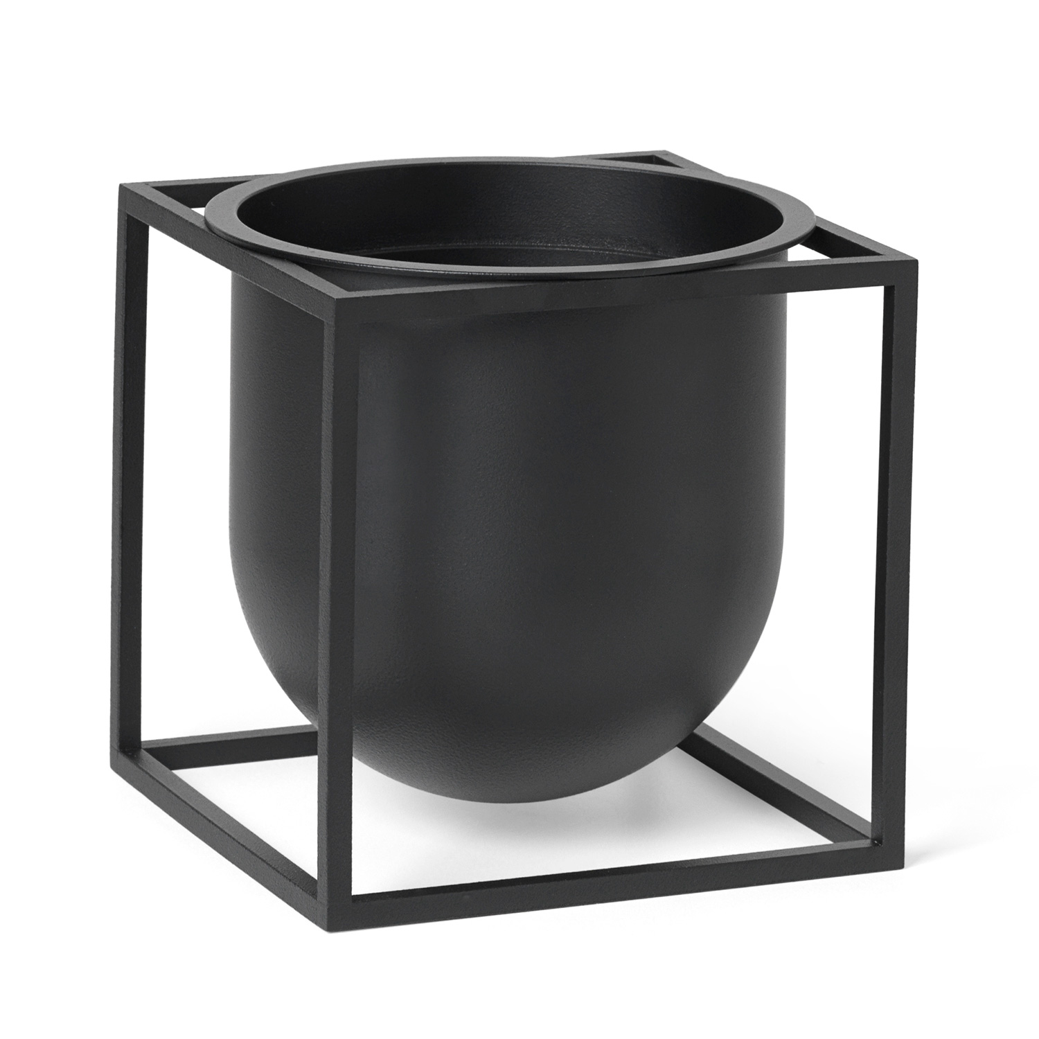 byLassen Kubus Flowerpot 14 black