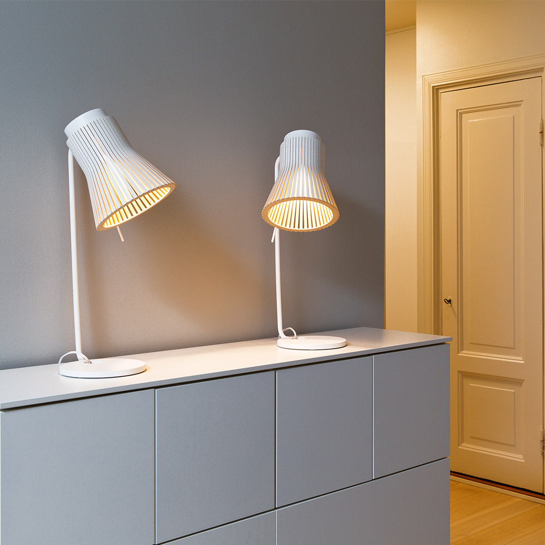 secto design tischleuchte petit weiss tischlampe 72123