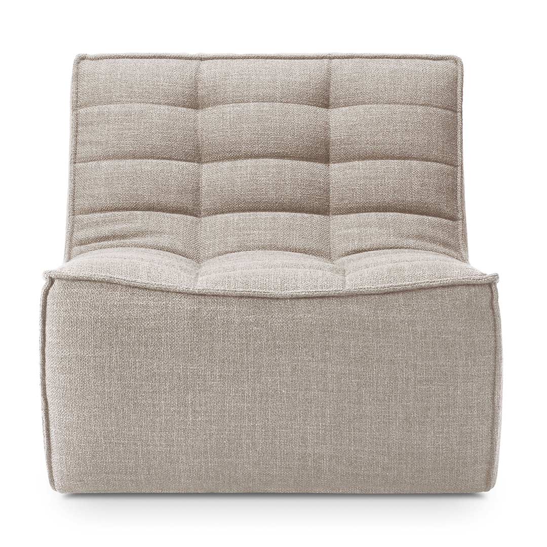 ethnucraft sofa beige einsitzer 83998