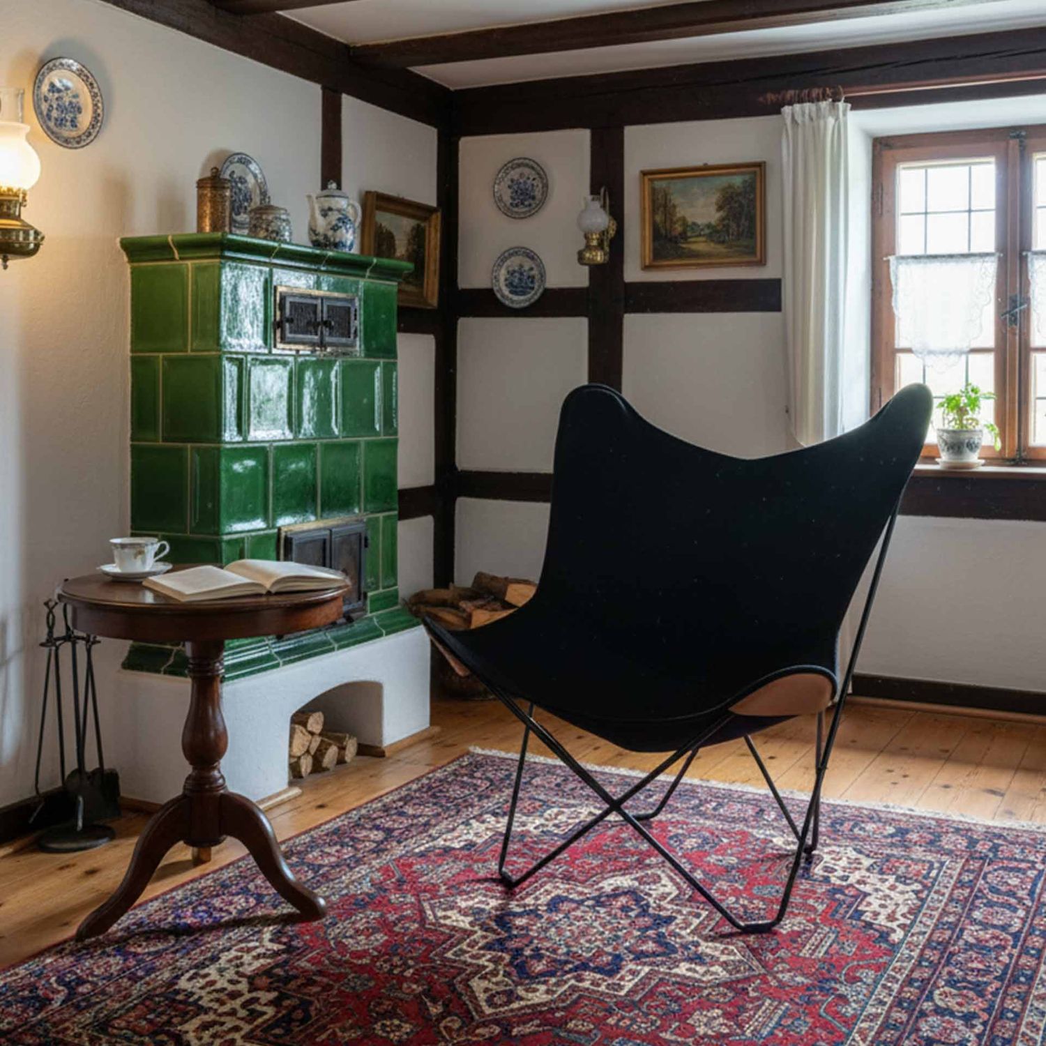 Cuero - Canvas Mariposa Hanf-Leinen schwarz / schwarz