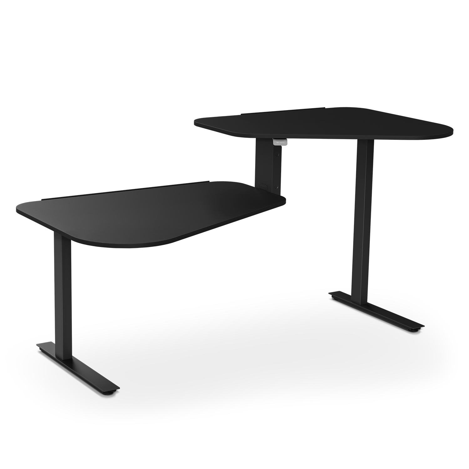 aeris active office desk black right black black 591 BK REBKBK 90025