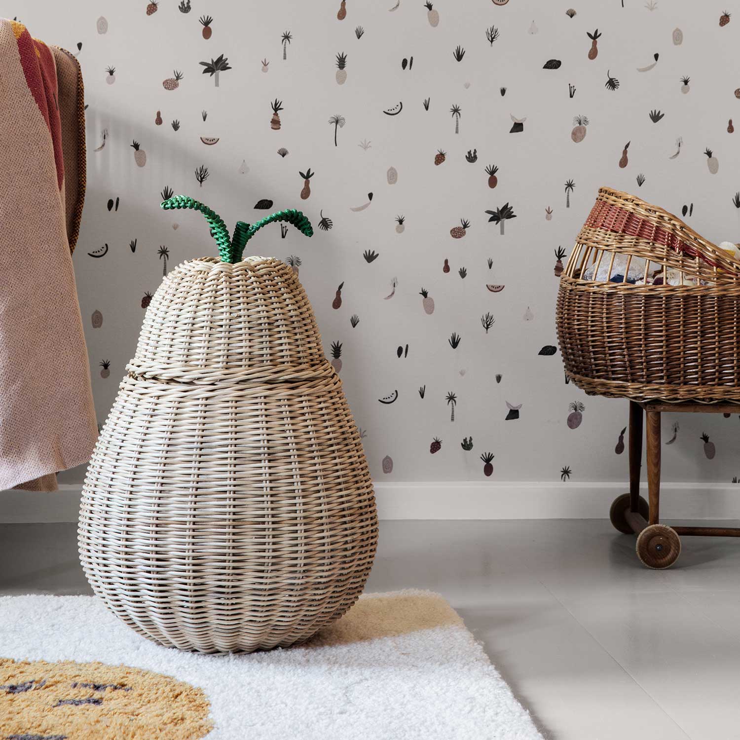 braided storage basket pear ferm lviing 58695