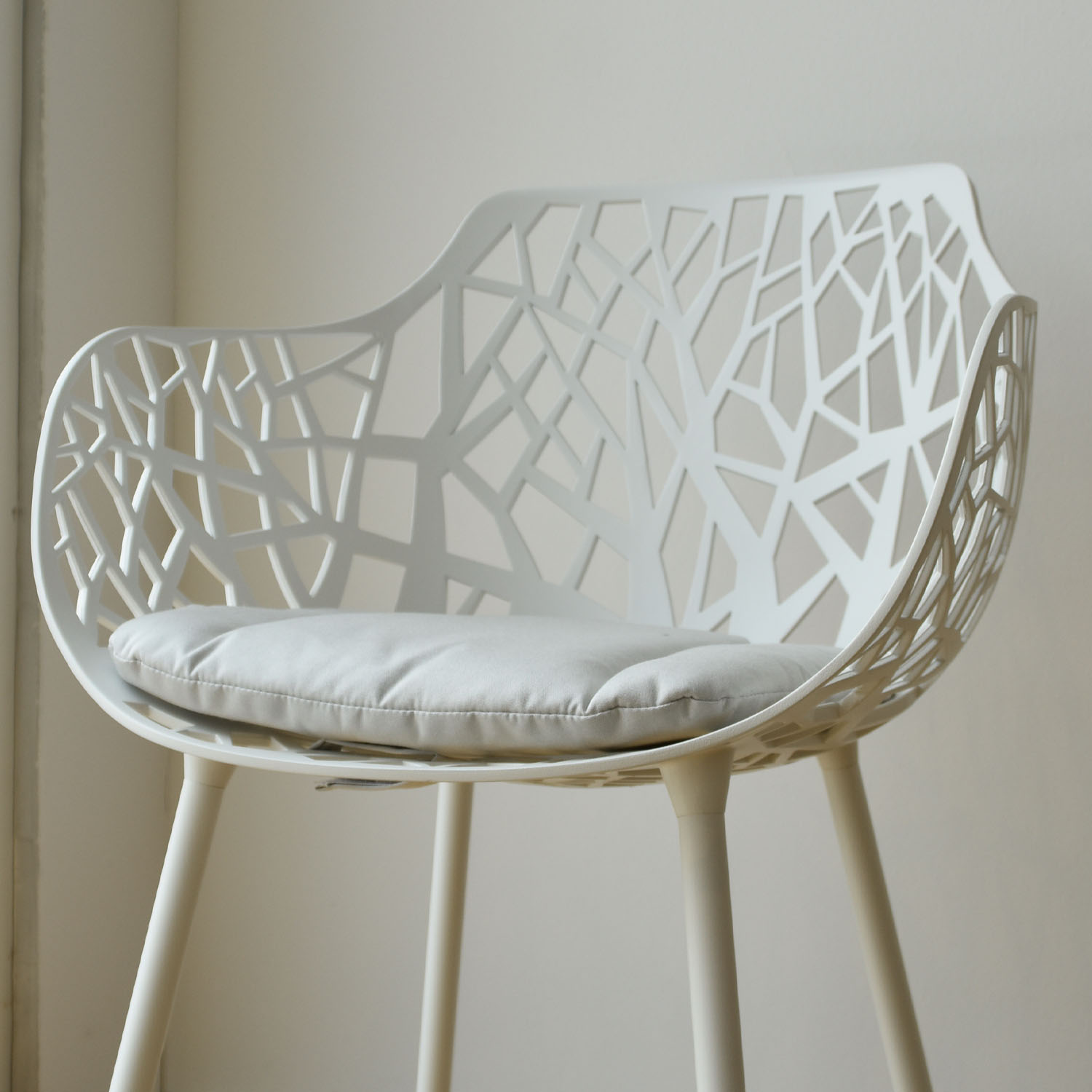 Hellgrau Sitzkissen Solids Forest Seite