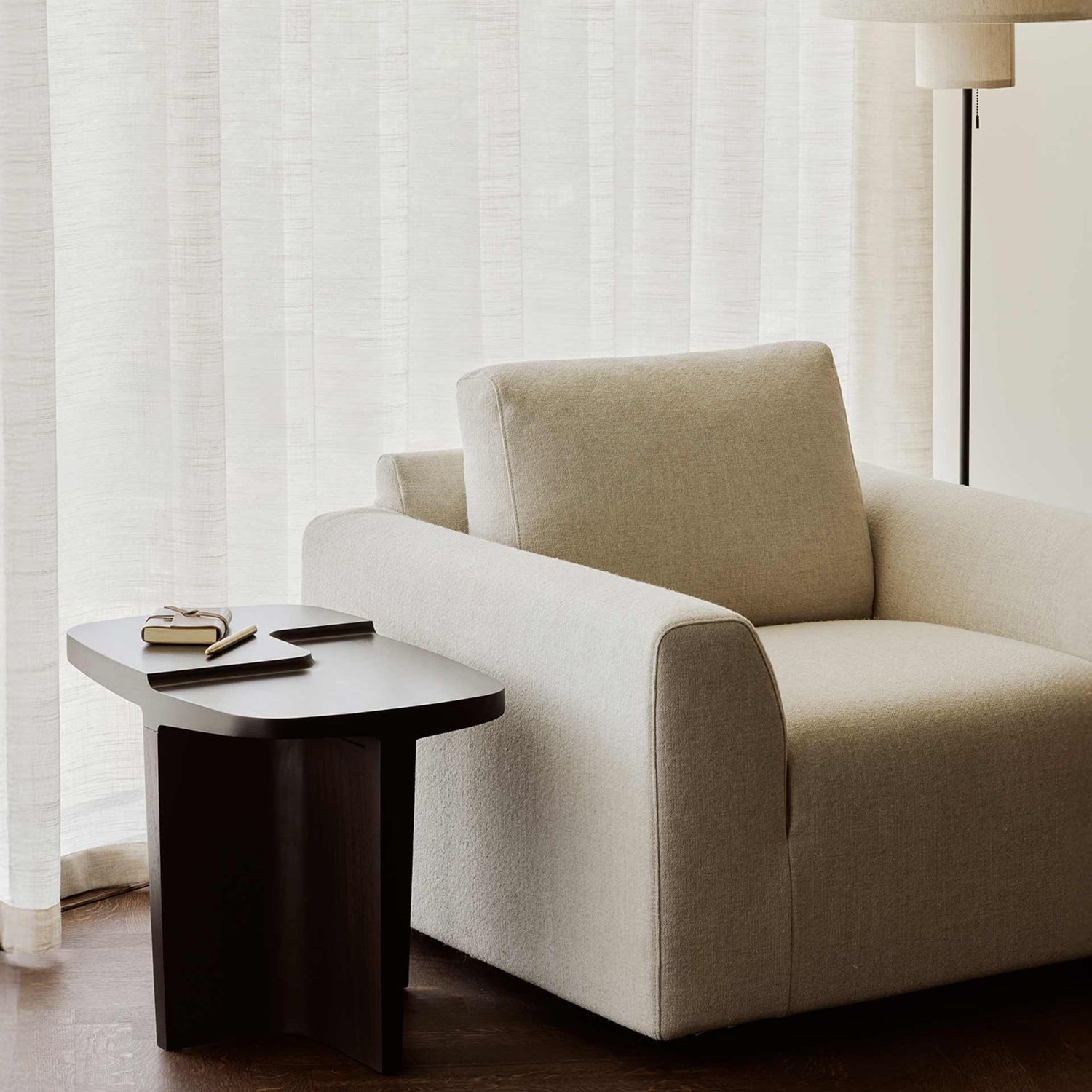 Ethnicraft - Ease Lounge Sessel leche