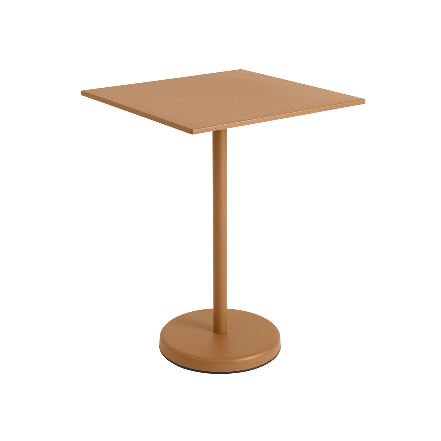 muuto linear steel cafetisch burnt orange 95 eckig 85189
