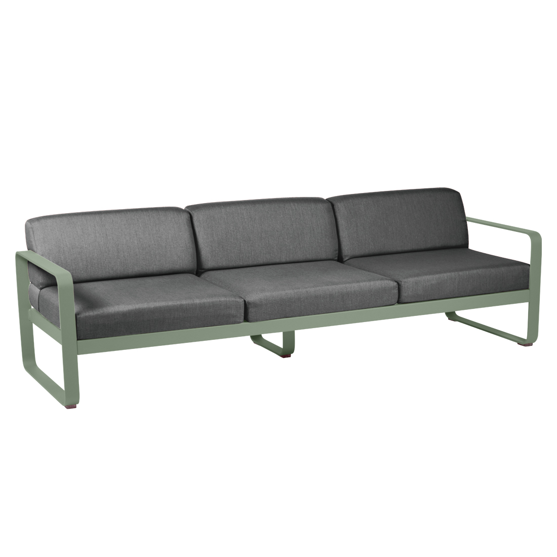 fermob bellevie sofa 3 kaktus graphitgrau 65993