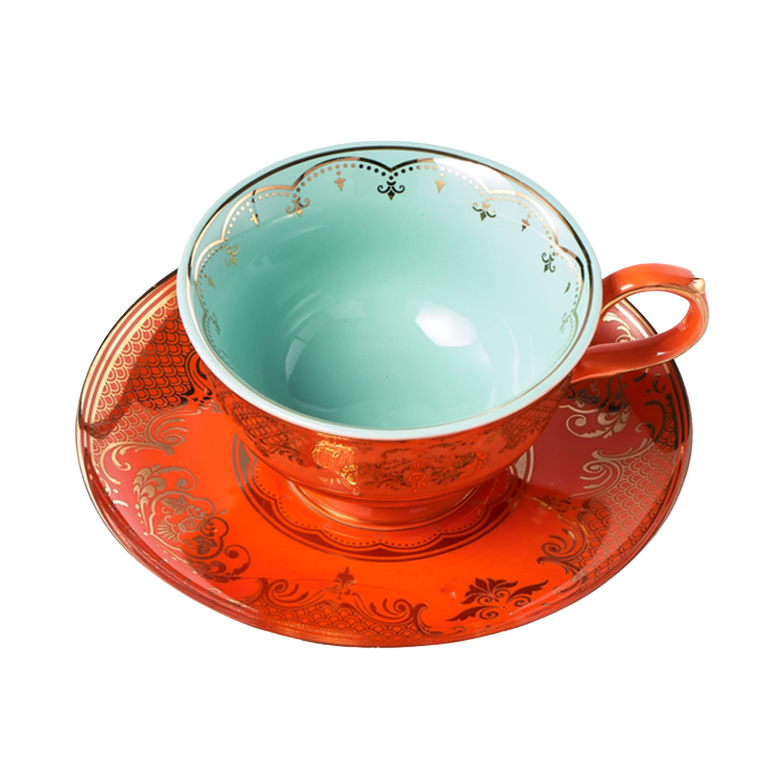 pols potten grandpa teetassen orange 95852