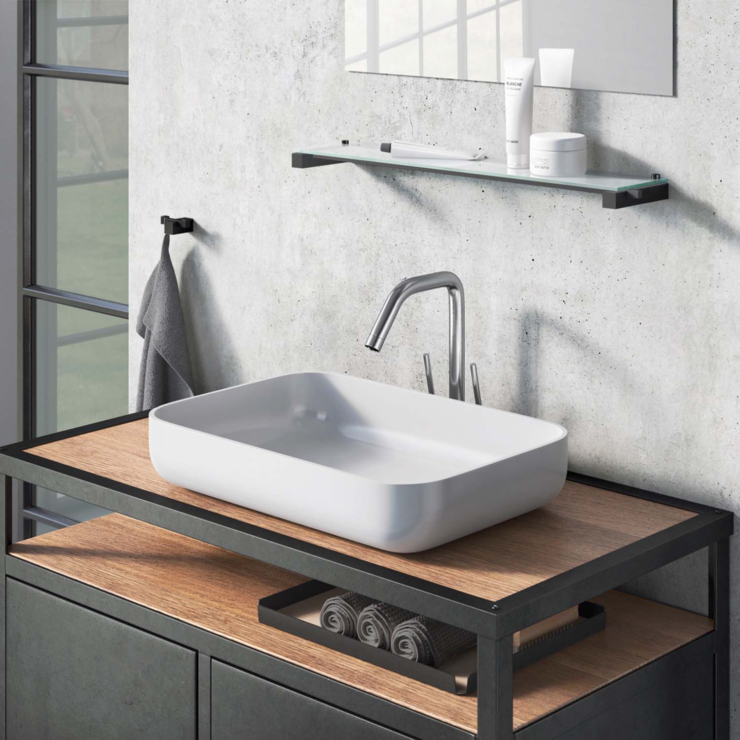 carvo zack schwarz doppelhandtuchhaken 73292