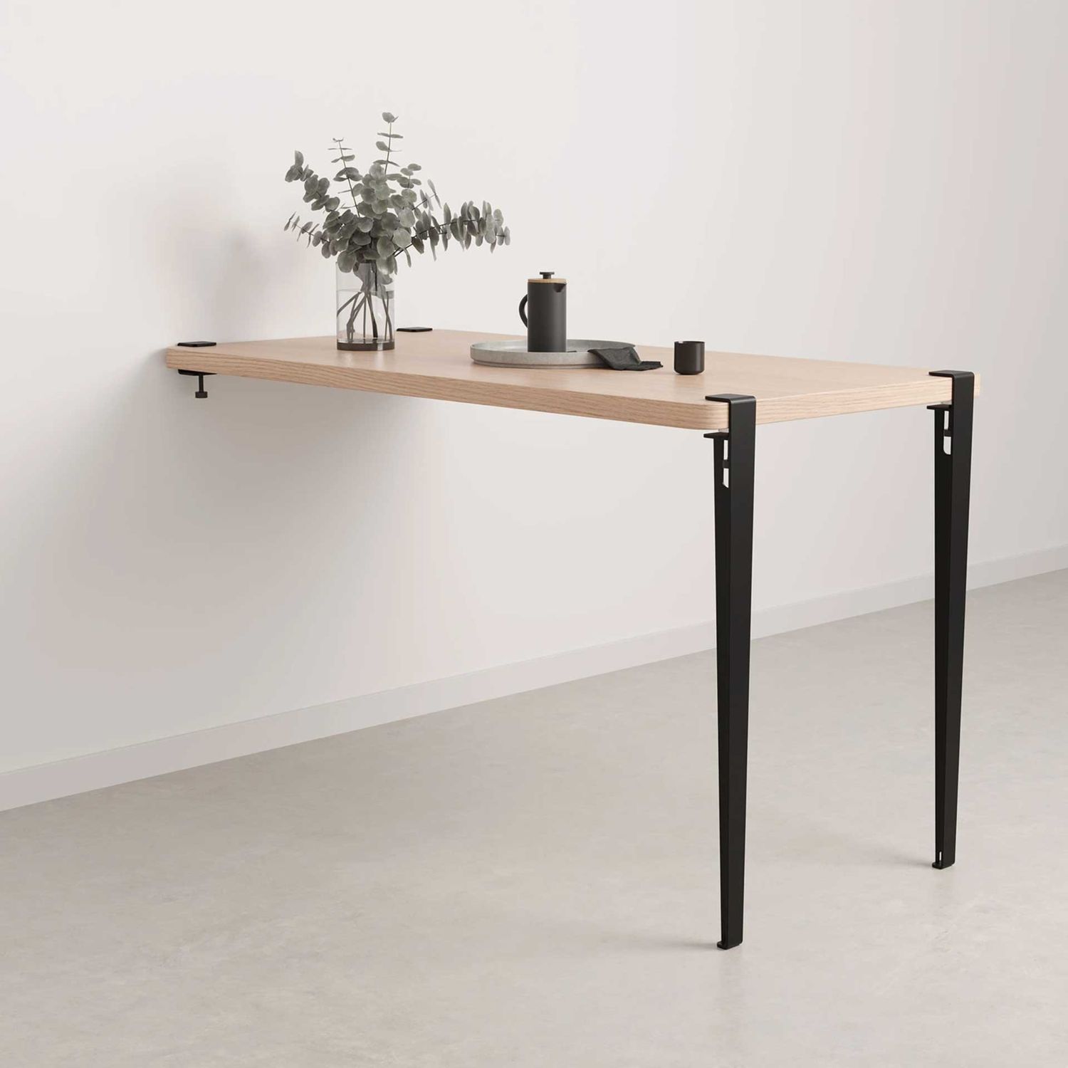 Tiptoe - Hochtischbein 90 cm schwarz-graphit