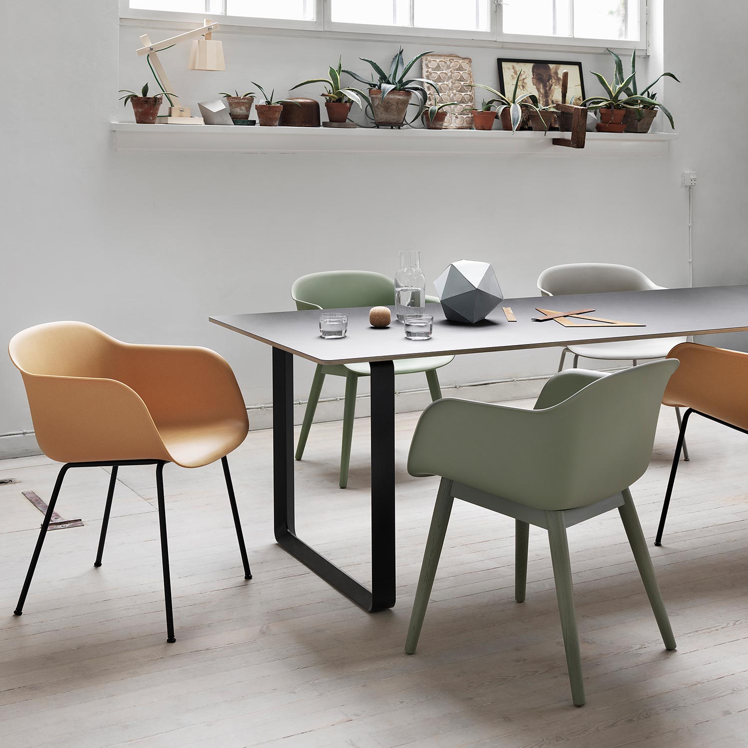 fiber chair woodbase dusty green muuto 53798