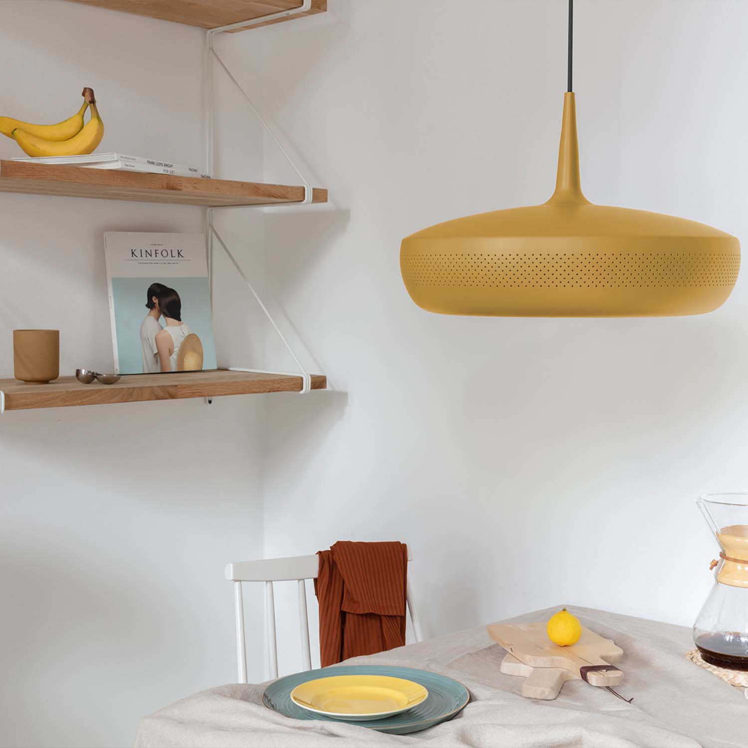 Ambiente Clava Dine Umage Leuchte KStahl Orchre