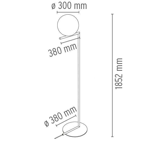 flos ic f2 abmessungen 24492