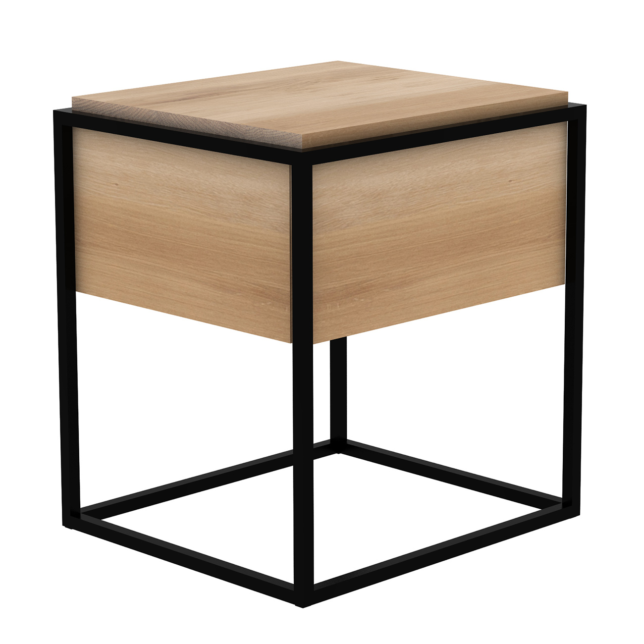 monolit nachttisch schwarz eiche ethnicraft 87914