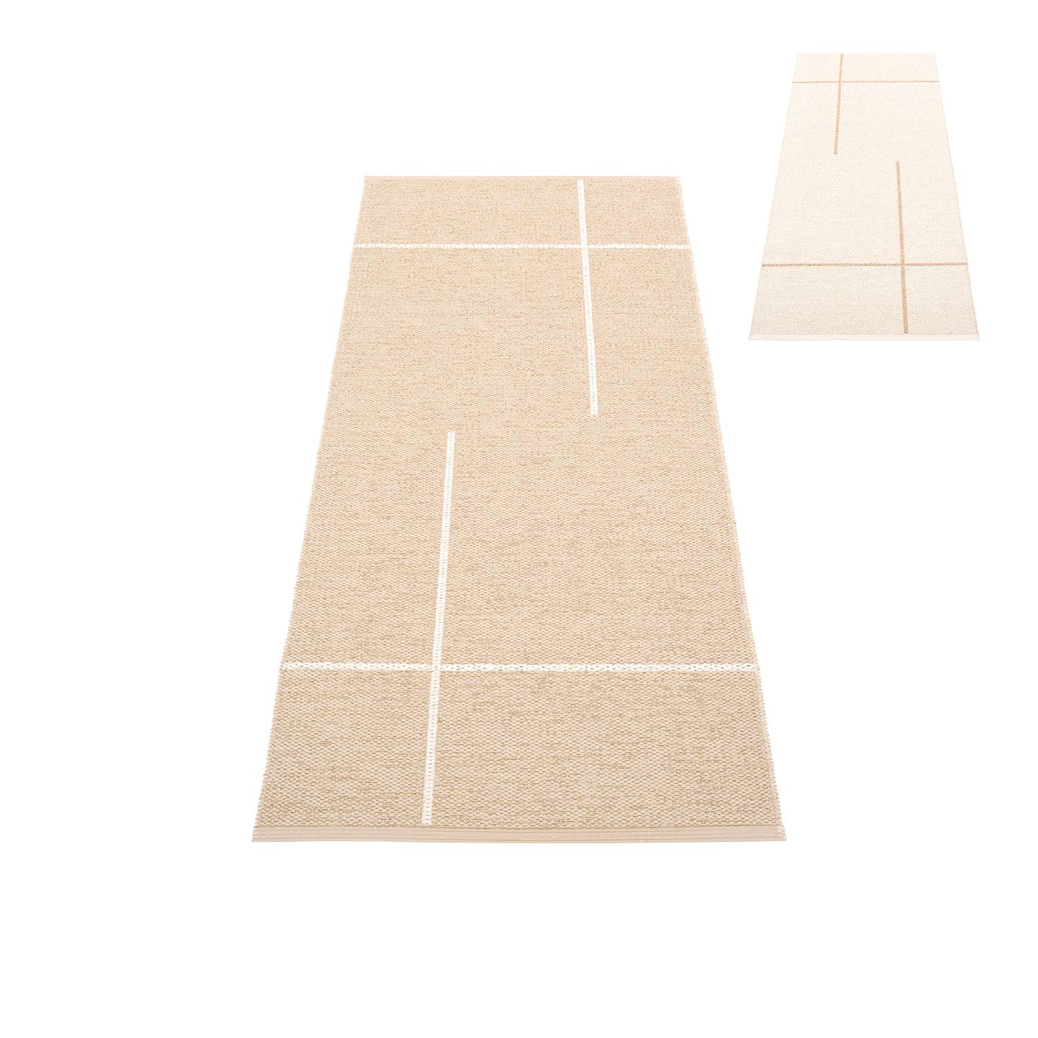 pappelina fred teppich beige vanilla wendeteppich 78897