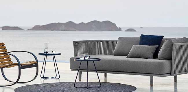 Cane-line Sofa Moments 3-Sitzer mit Ausblick
