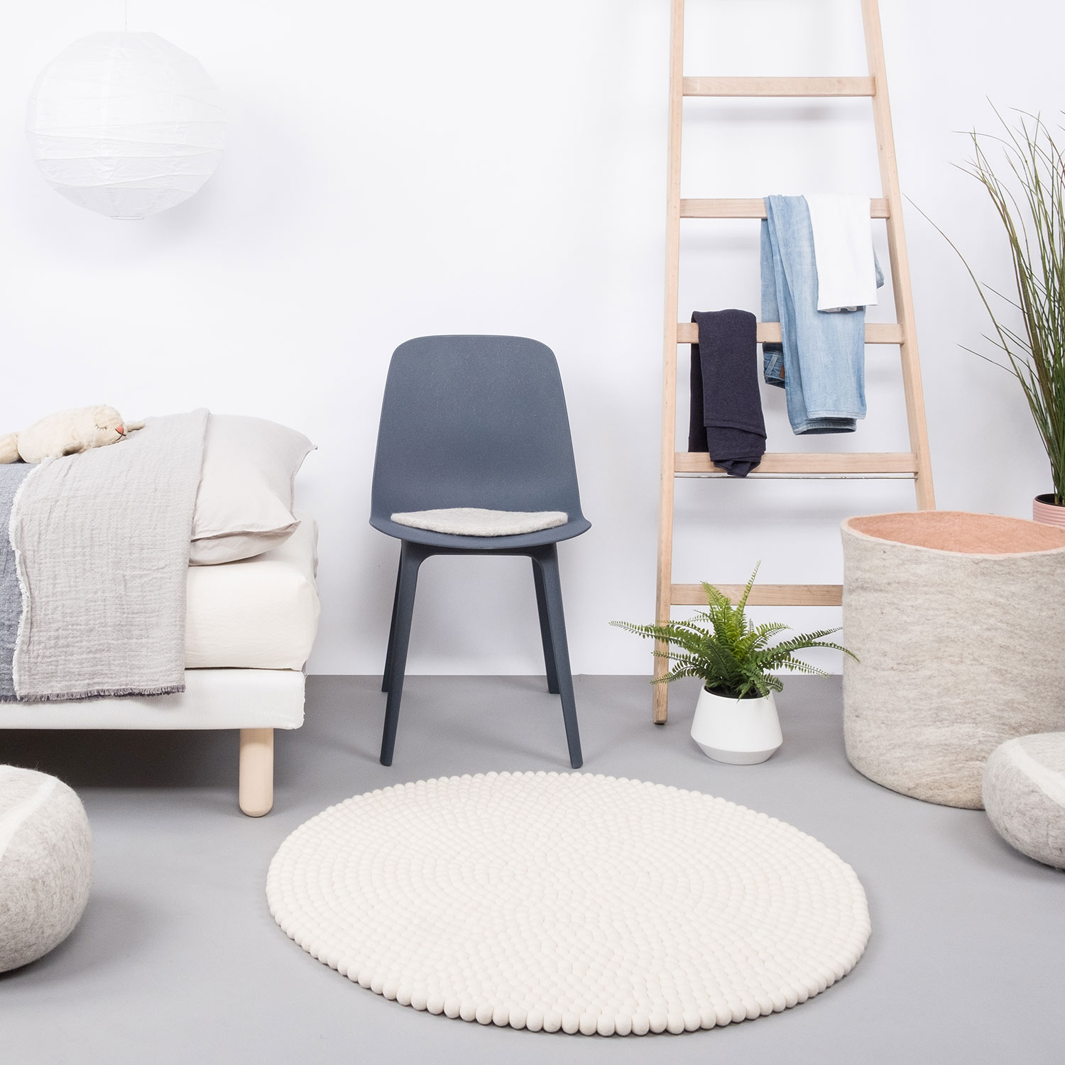 linea filzkugelteppich wohnzimmer myfelt 51952