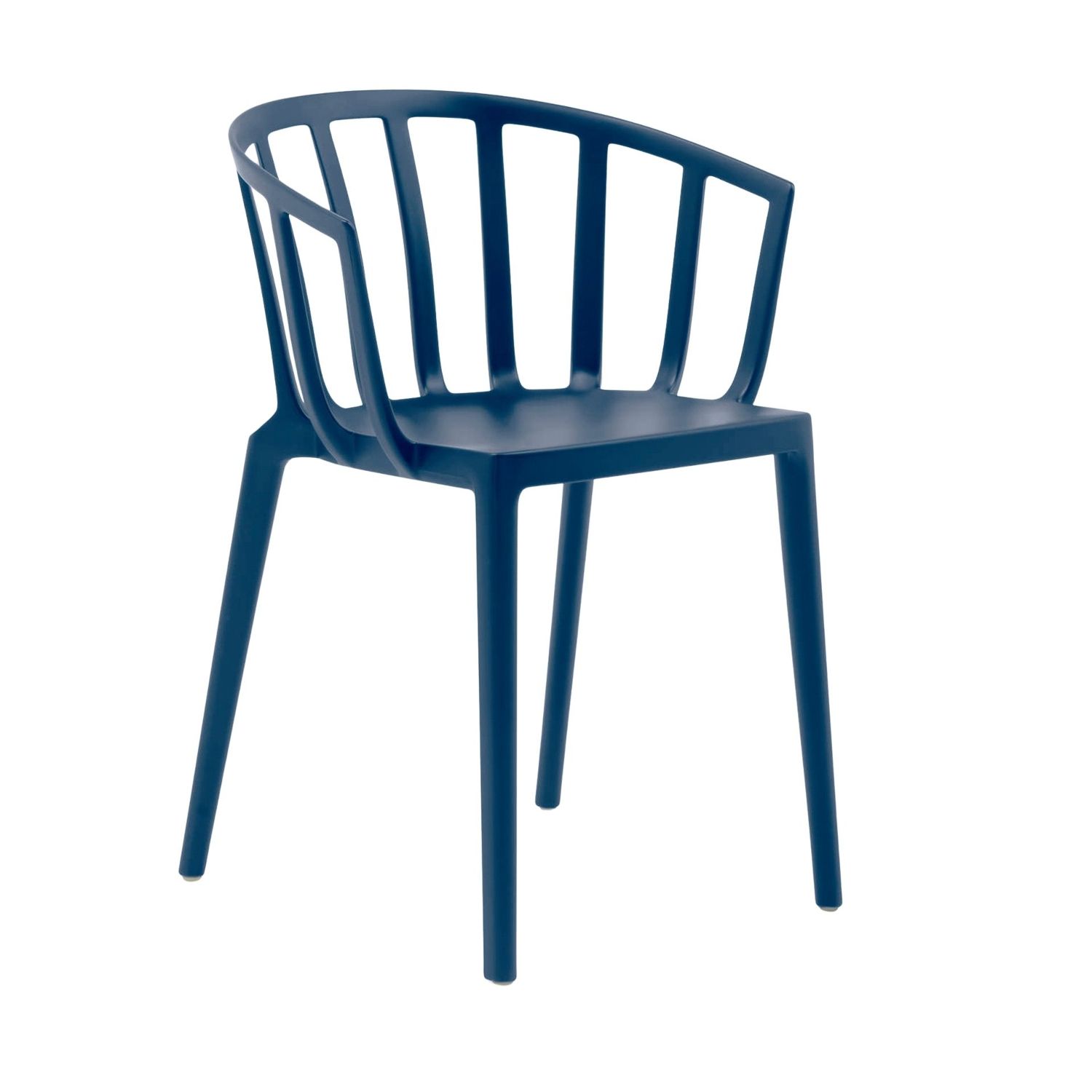 Kartell - Venice Mat Stuhl blau matt