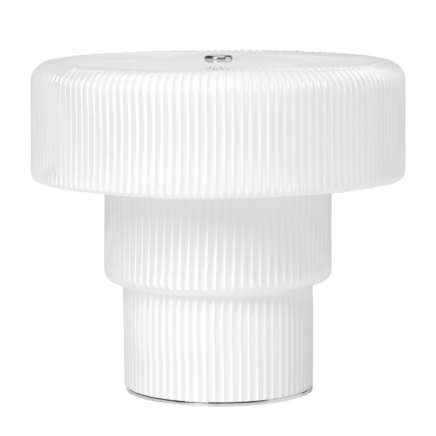 Ferm Living - Ripple portable Lampe H16,5 weiß