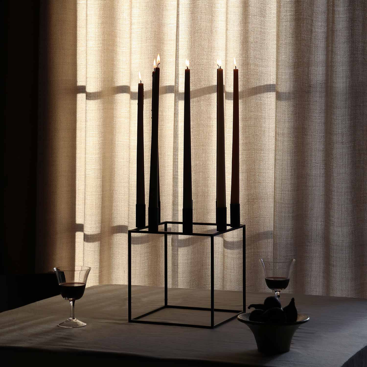by lassen kubus 8 schwarz esstisch candle light 93119