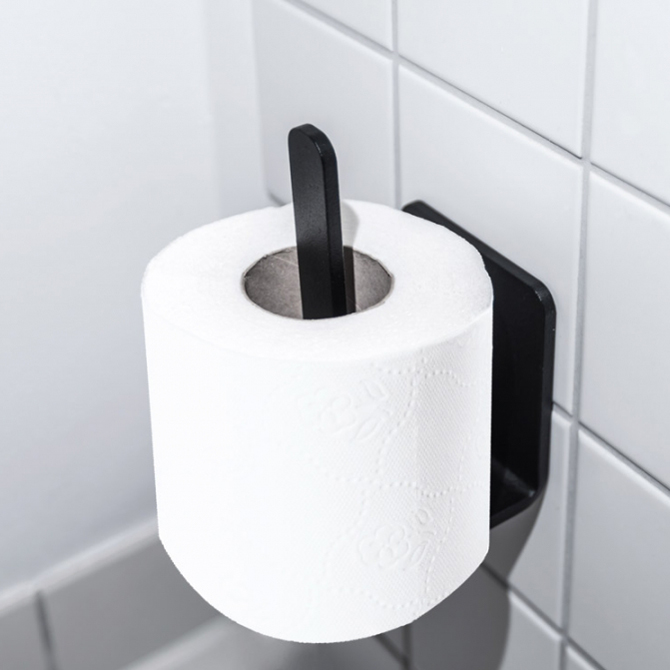 radius wc rollenhalter 2 schwarz