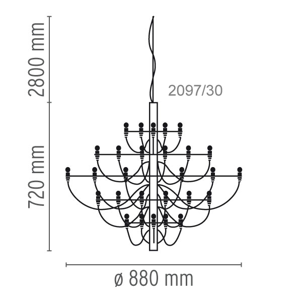 flos 2097 30 abmessungen 18472