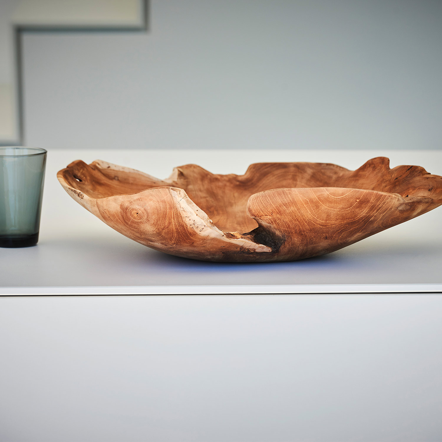 jan kurtz schale raffle unikat teak 72688