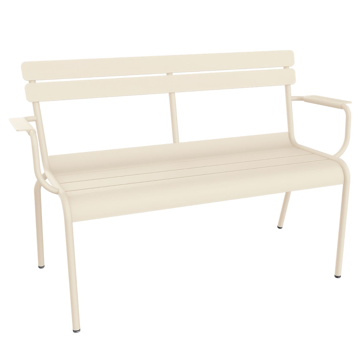 Fermob - Luxembourg Bank mit Armlehne Latte-Beige