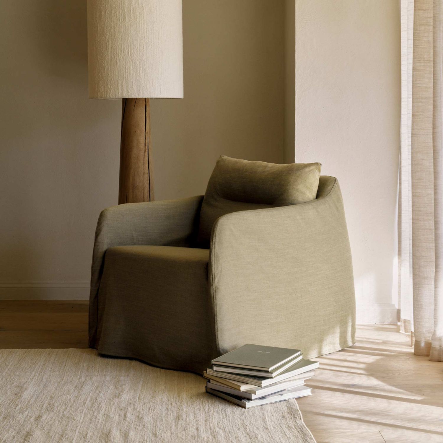 Ethnicraft - Weave Lounge Sessel grün