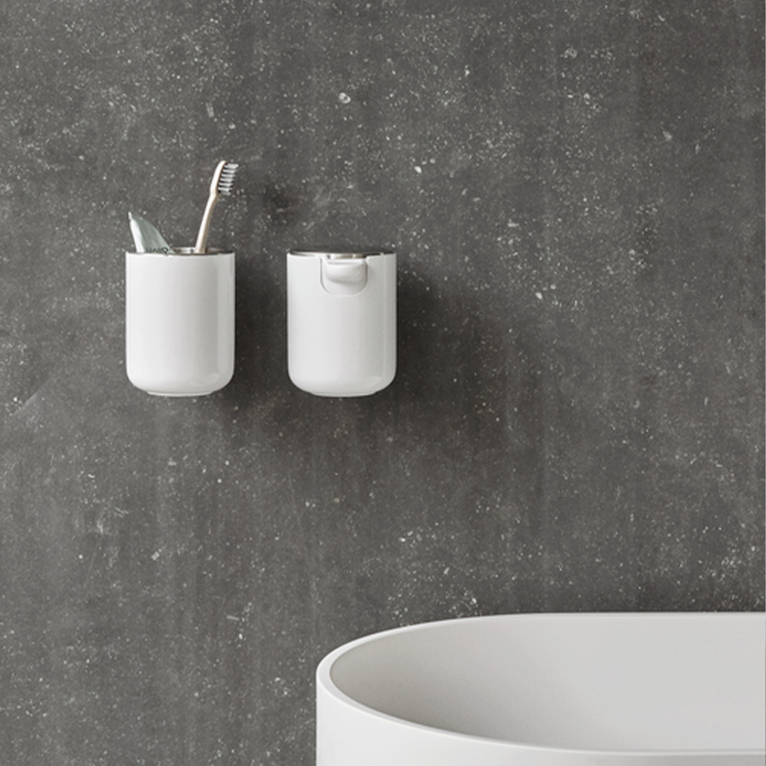 seifenspender zanputzbecher weiss menu space nor badeserie 61476