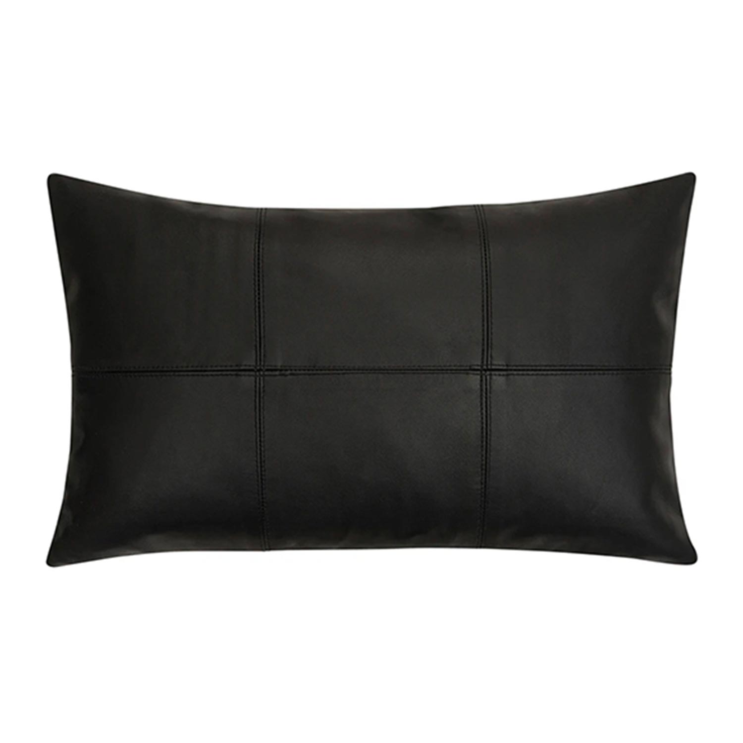 pad - Leather Kissenhülle 30 x 50 cm black