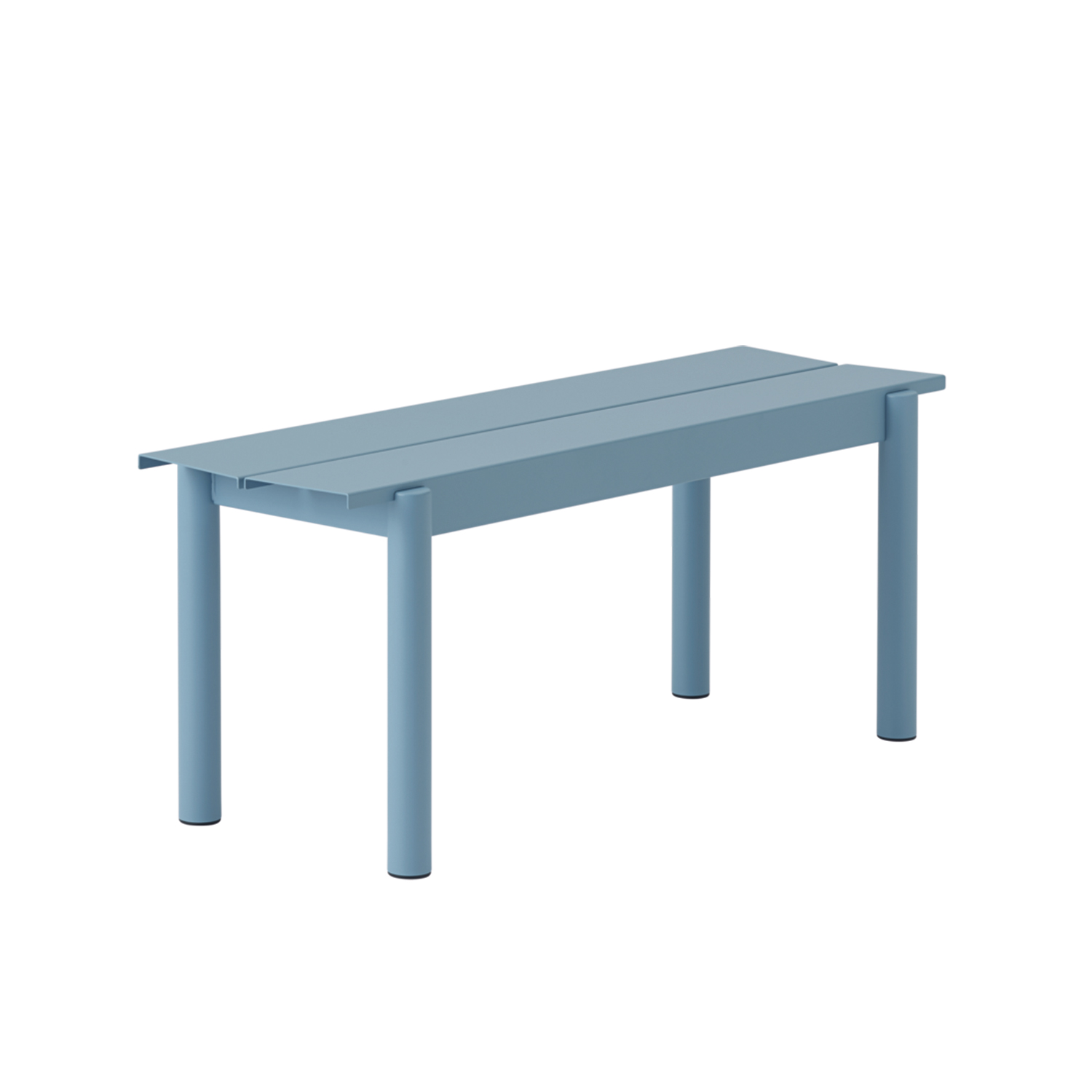 muuto linear steel bench 110 pale blue 85895