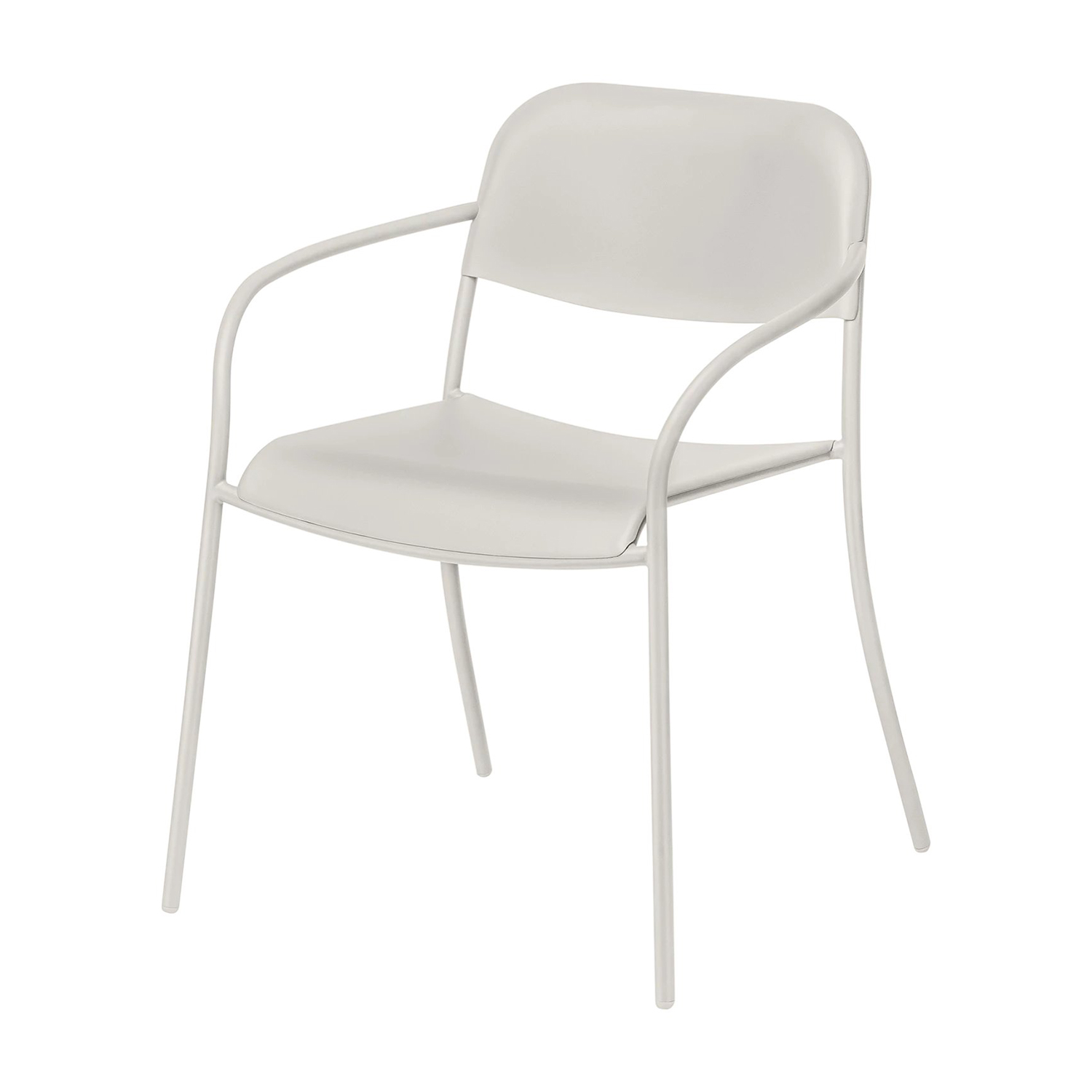 blomus yua armlehnstuhl silk gray seitlich 100221