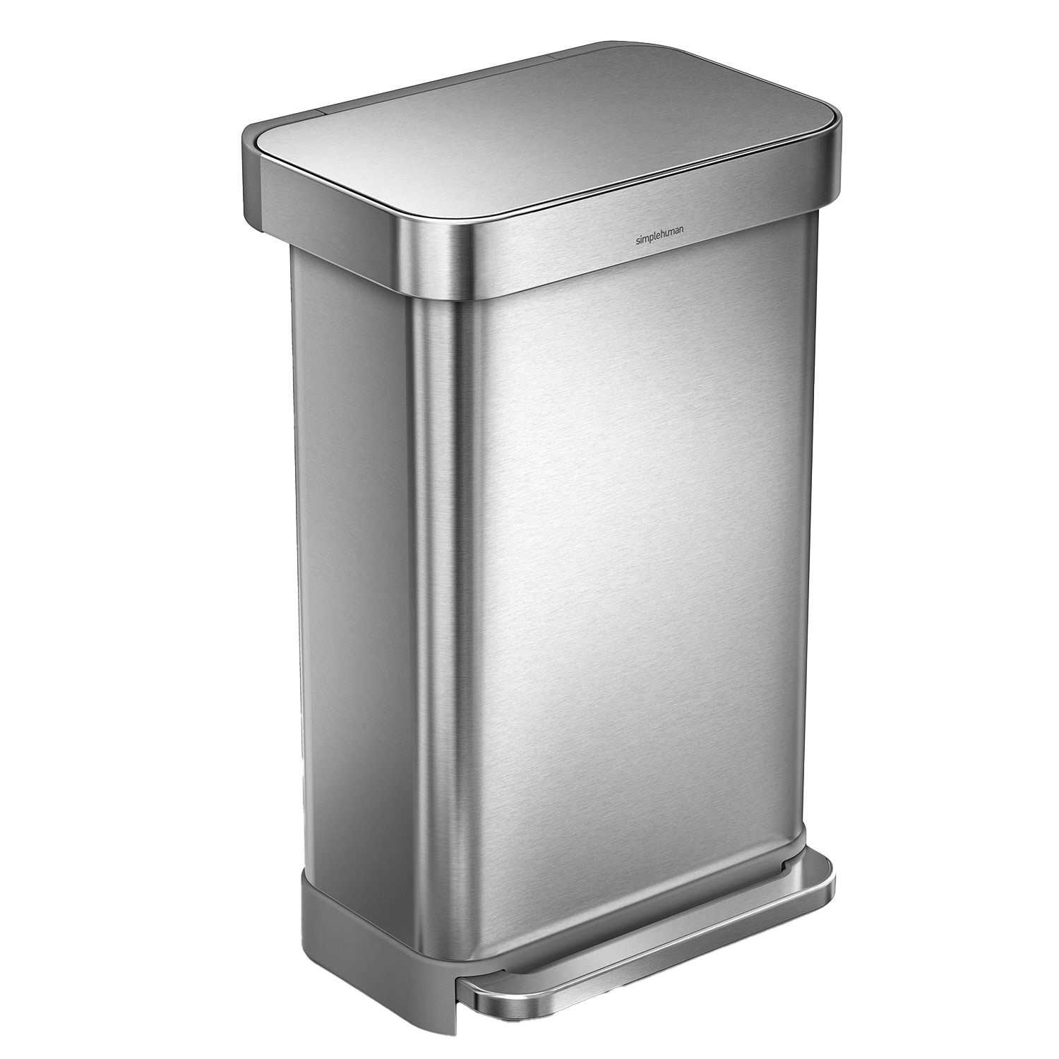 simplehuman treteimer 45 l gebuerstet 98298