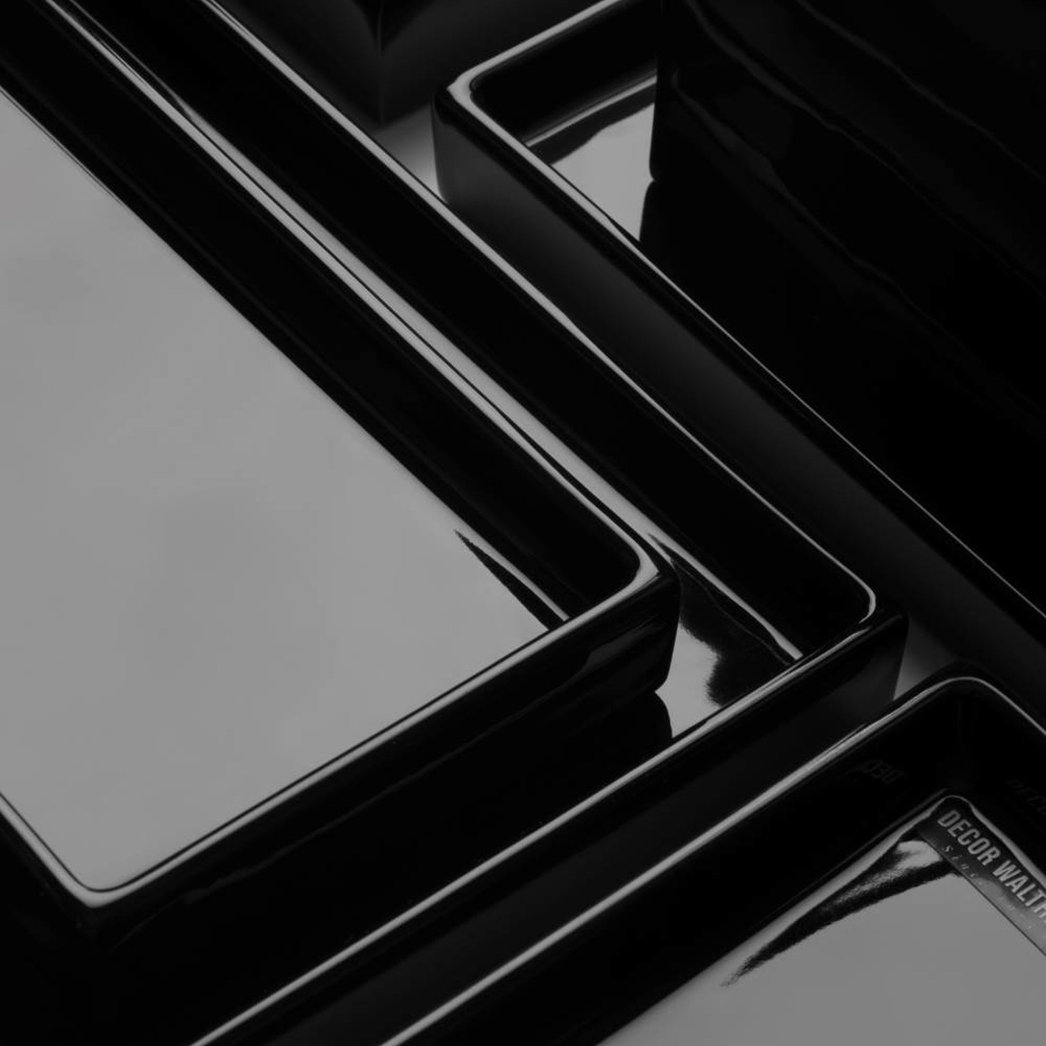 decor walther tablett porzelan de 530 schwarz gestapelt 94752