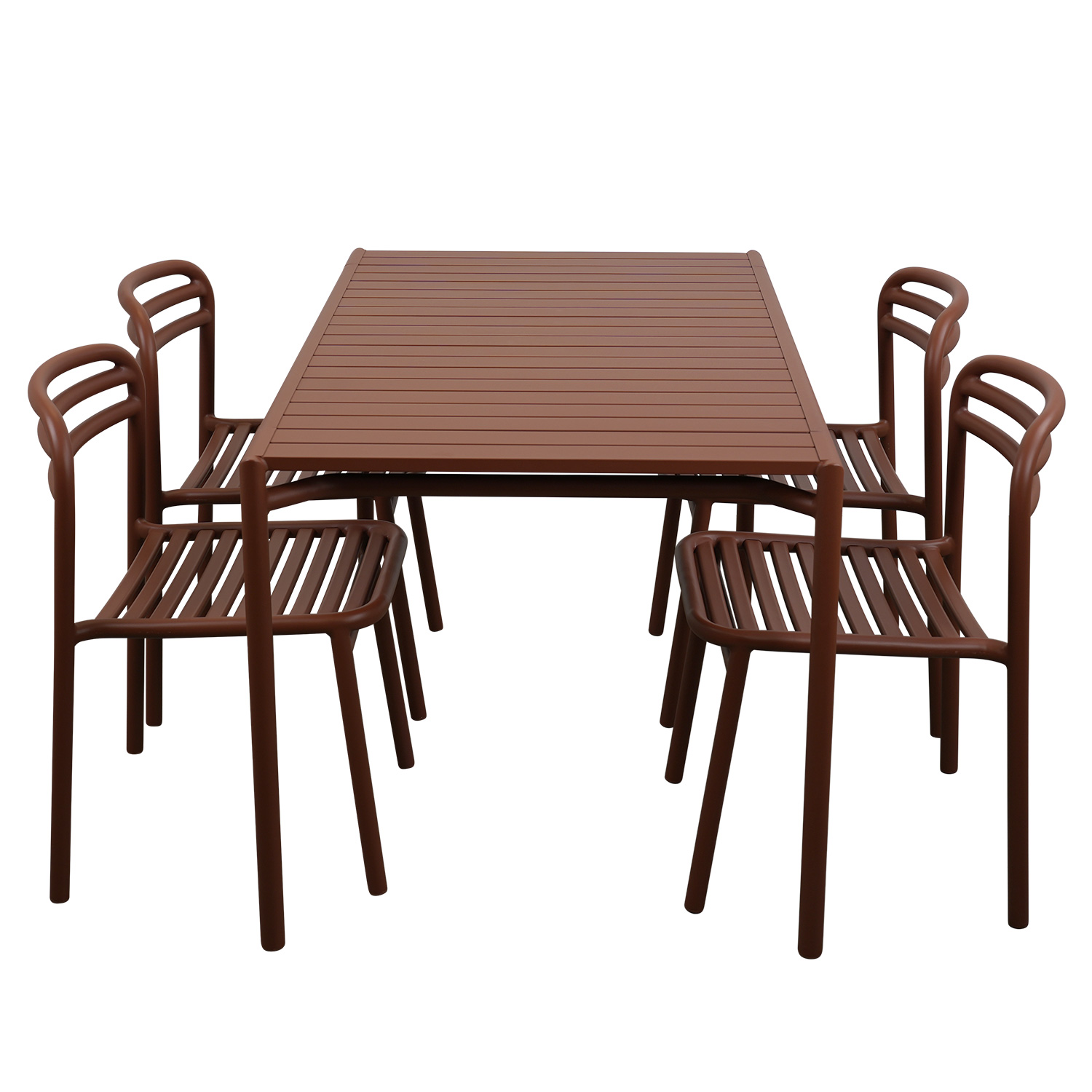 Cane-line - Bliss Tisch rechteckig mit 4 Stühlen