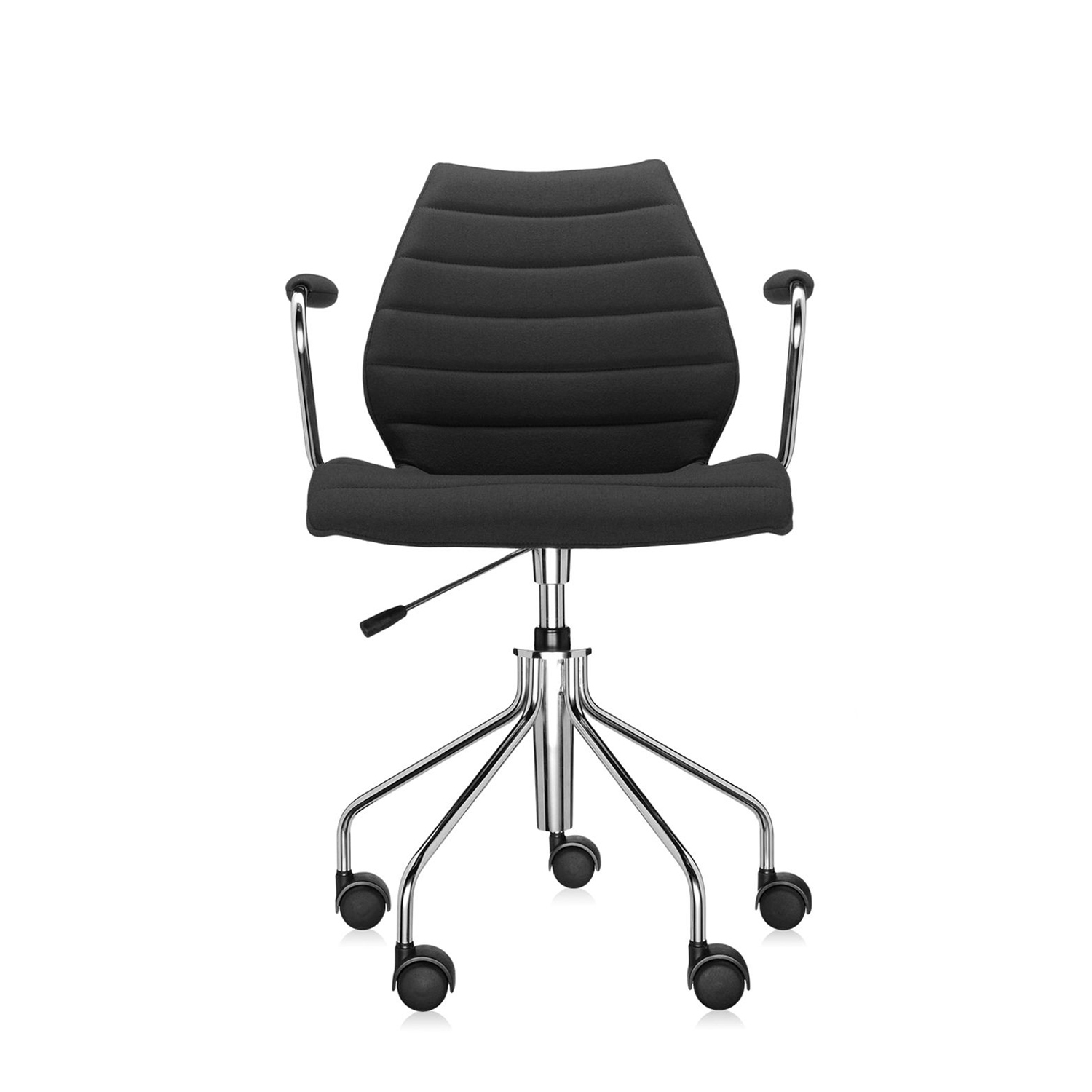 Kartell - Maui Soft Drehstuhl trevira schwarz