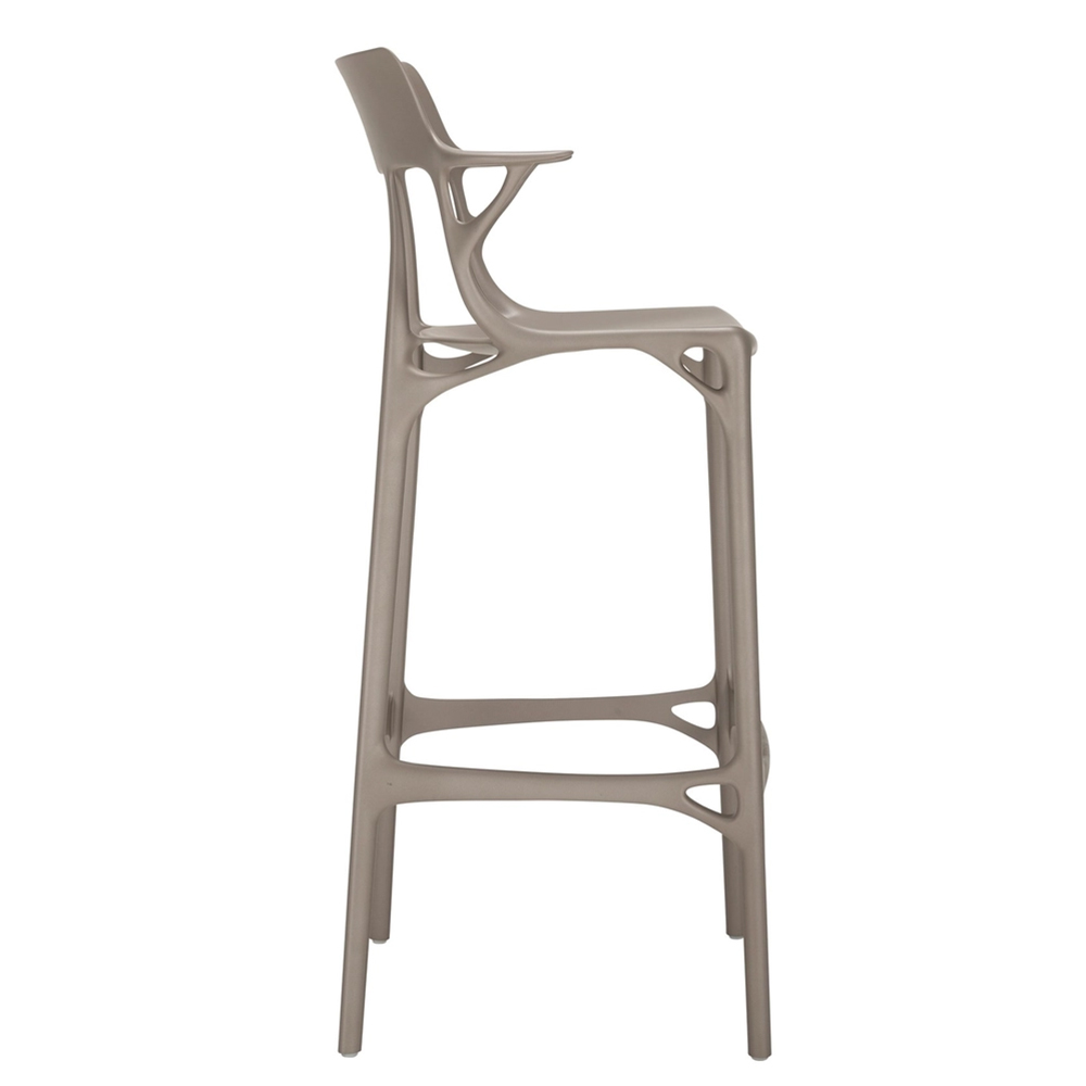 kartell a i barhocker 75cm grau seitlich 102435