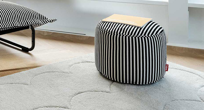 Fatboy Hocker Point Terry Sitzhocker im Wohnzimmer