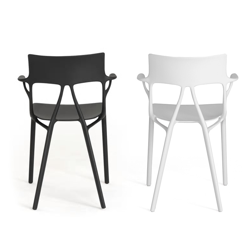 weiss schwarz armlehnen stuhl kartell 50540
