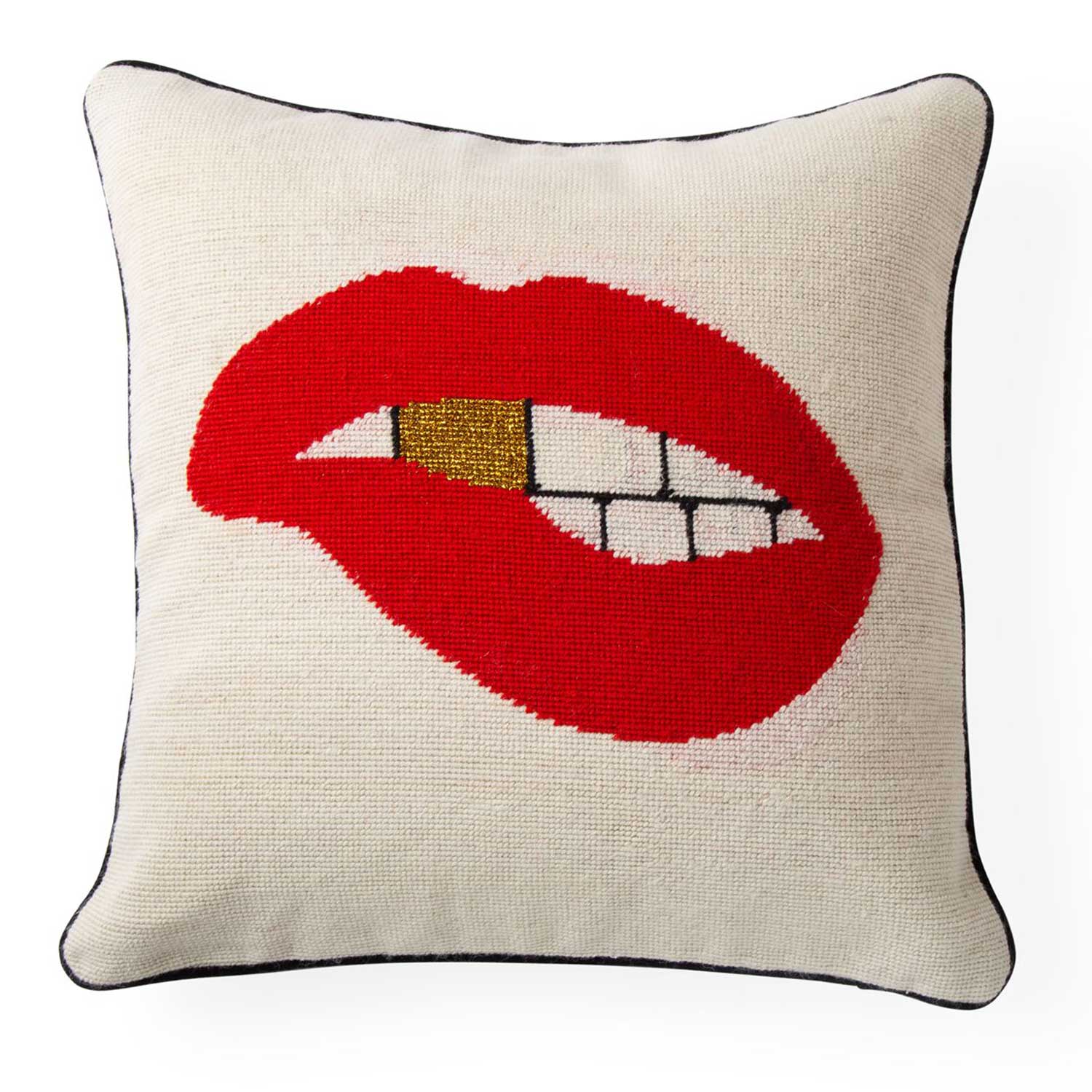 jonathan adler lips kissen bitten 75372