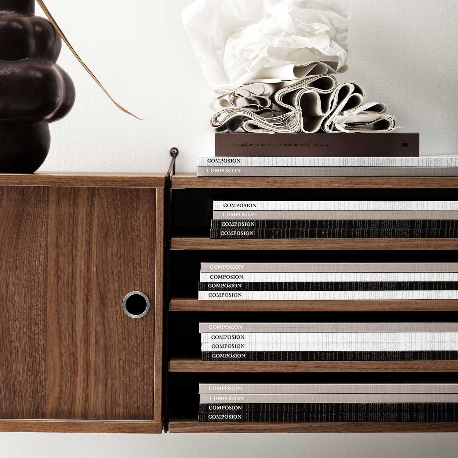 string regalboden walnussbraun aufbewahrung 18013