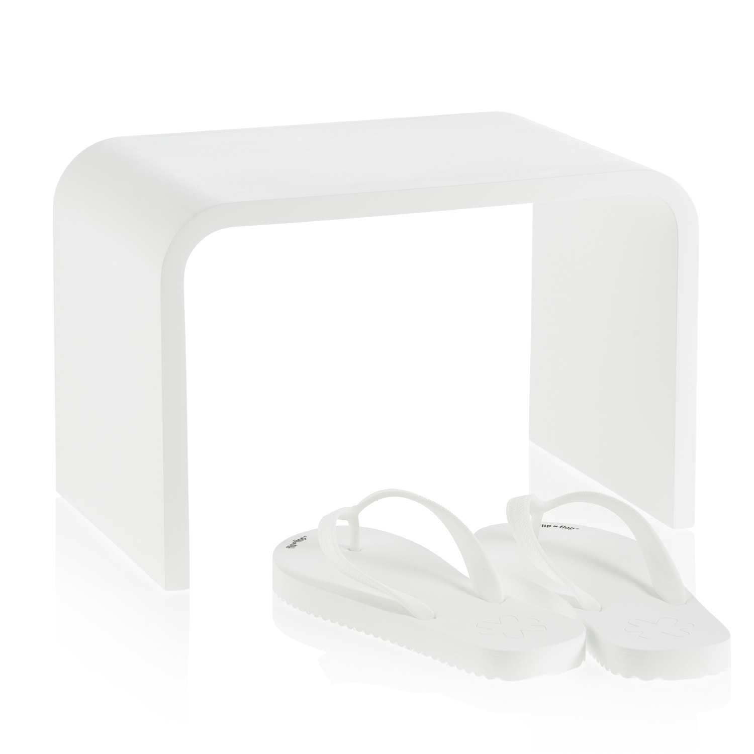 Decor Walther Stone Schemel mit Badeschlappen