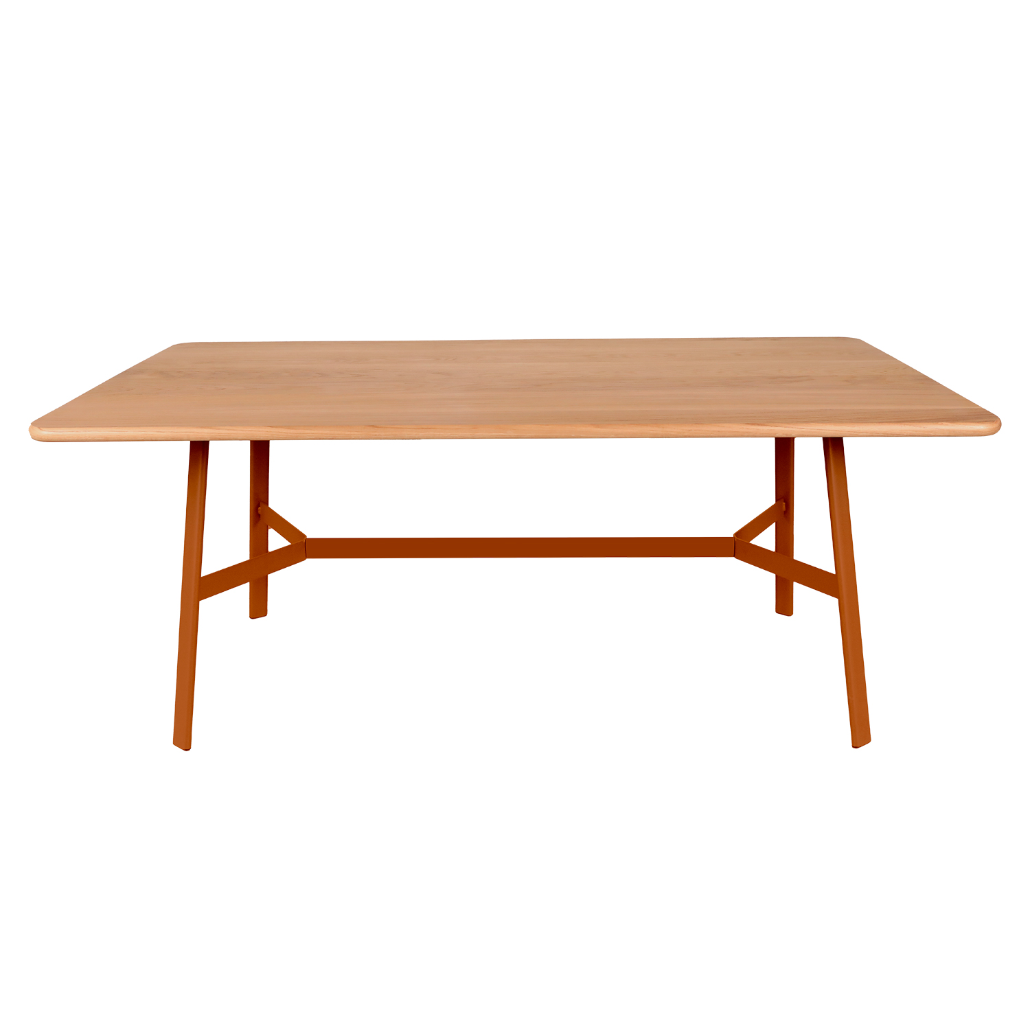 Fermob - So'O Tisch Eiche 180x90 cm kandierte Orange