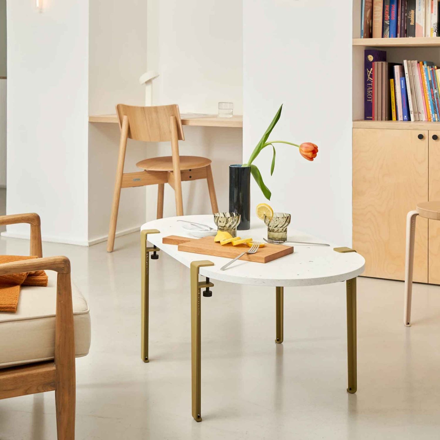 Tiptoe - Heju Tischbein für Couchtisch 43 cm heidekrautgrün