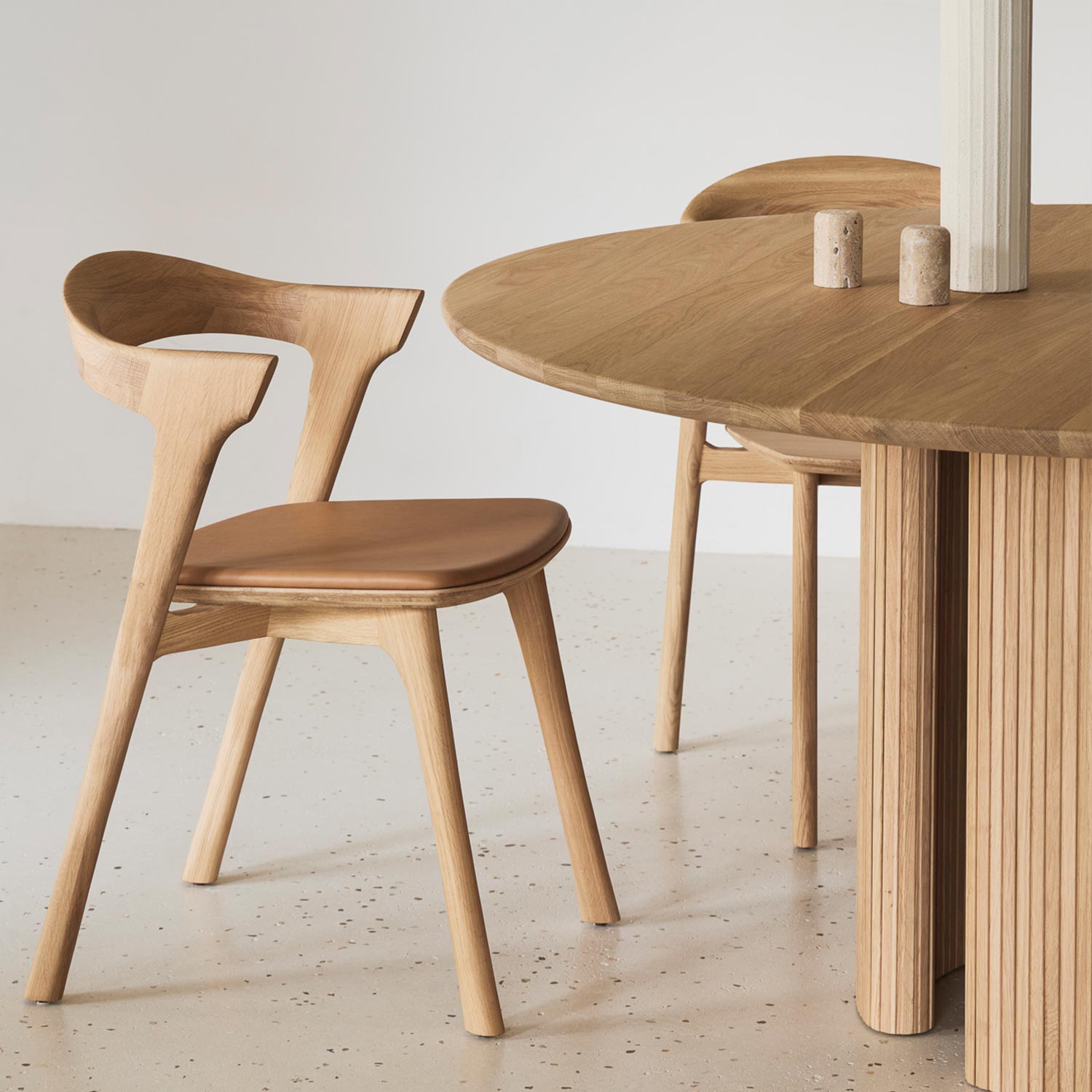 Ethnicraft - Roller Max Tisch rund mahagoni