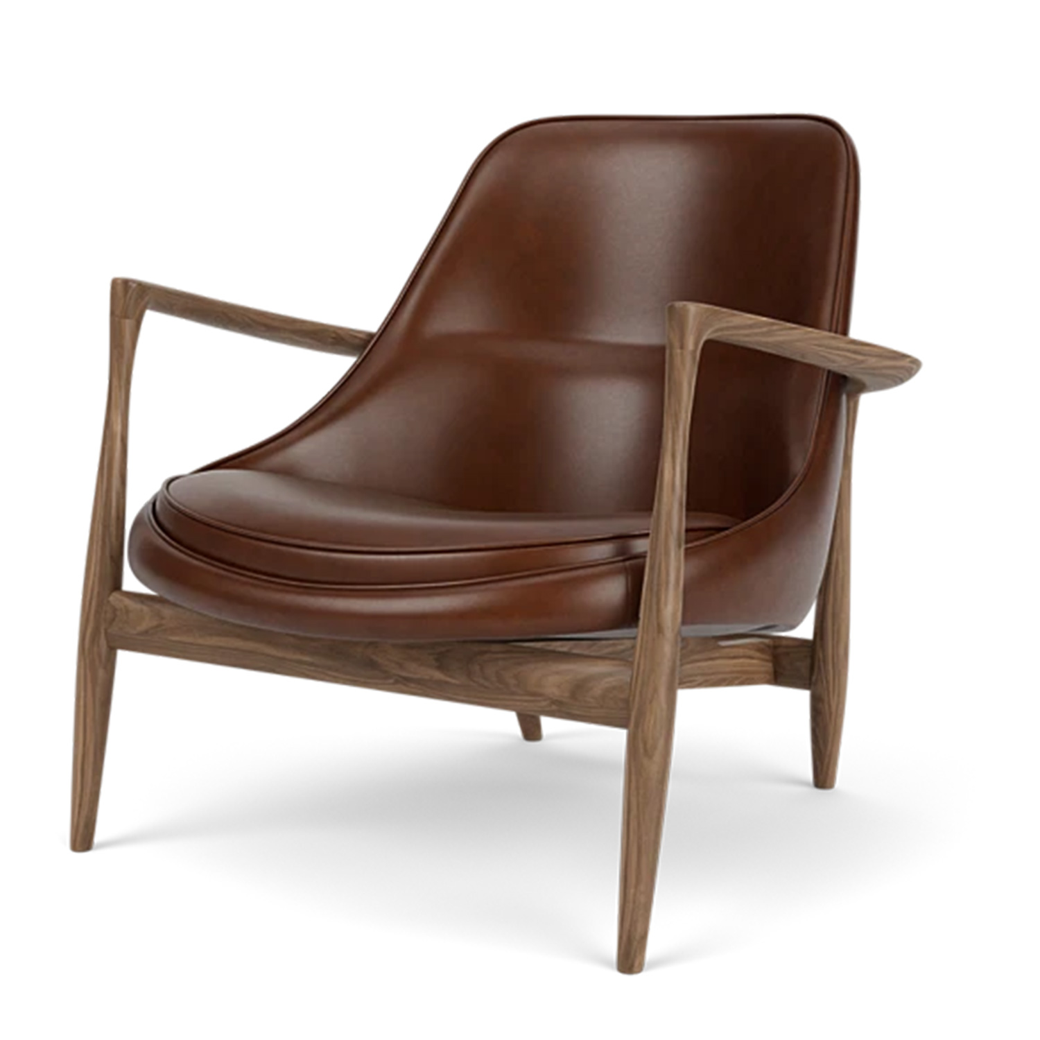 Audo - Elizabeth Loungesessel Walnut/braun