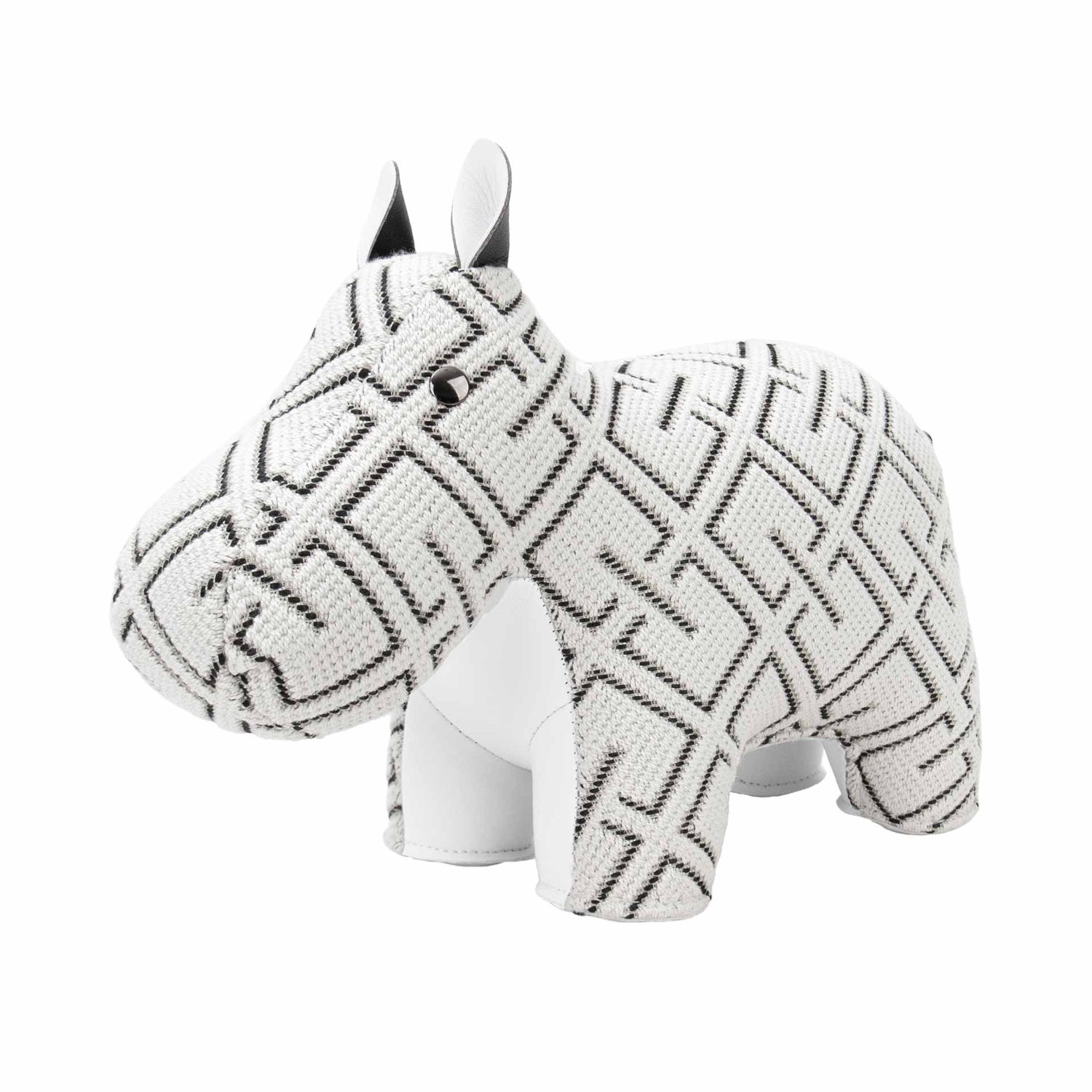 Züny - Buchstütze Nilpferd (Kvadrat Grid)