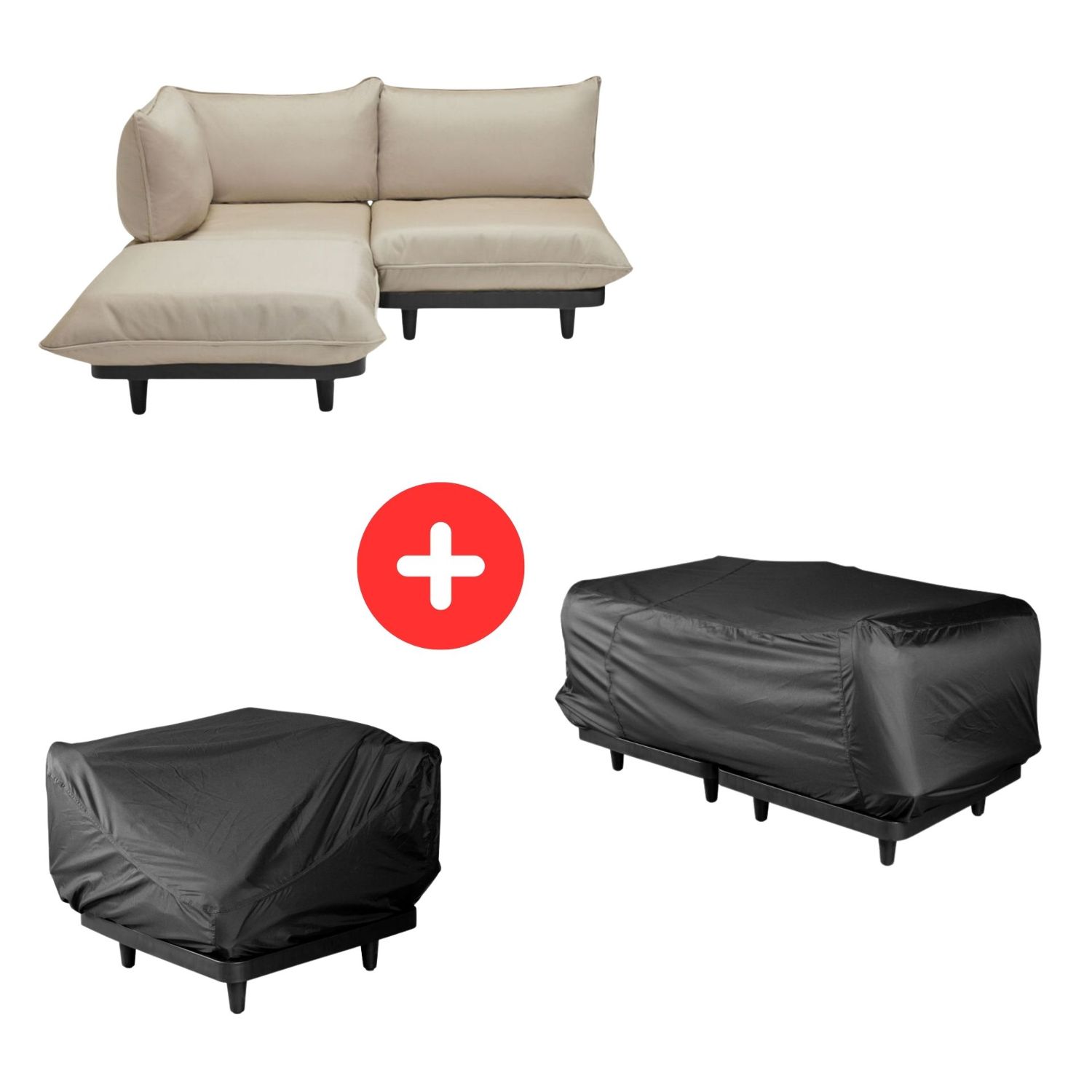 Fatboy - Paletti Set medium royal brulee + Überzüge