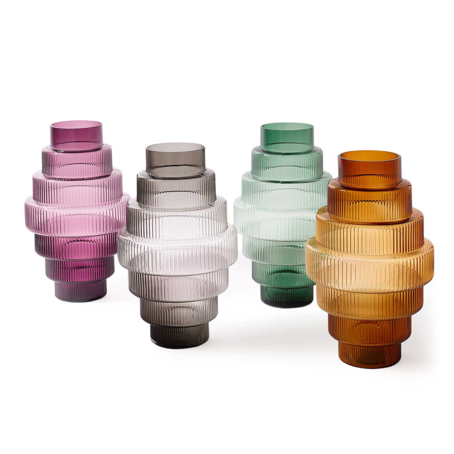 Pols Potten - Steps Vase L dunkelgrau