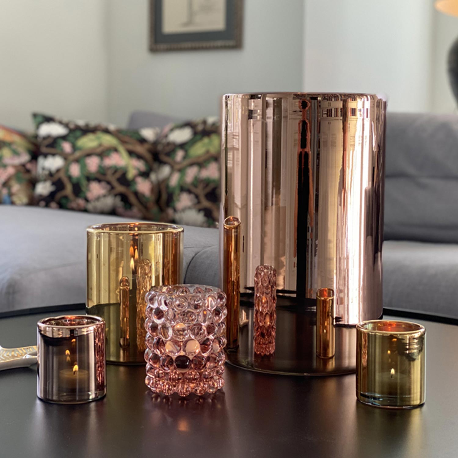 skogsberg hurricane windlicht rose 75913